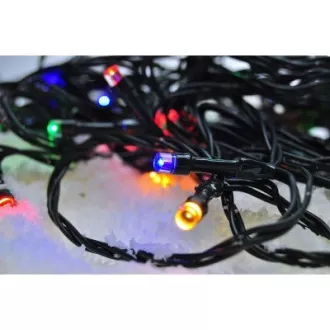Solight LED-Weihnachtskette für den Außenbereich, 500 LEDs, 50m, 5m Zuleitung, 8 Funktionen, Timer, IP44, mehrfarbig