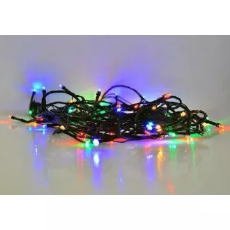 Solight LED-Weihnachtskette für den Außenbereich, 500 LEDs, 50m, 5m Zuleitung, 8 Funktionen, Timer, IP44, mehrfarbig