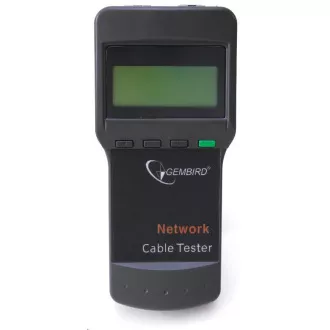 GEMBIRD Kabeltester Digitales Netzwerkkabeltestgerät (Cat 5E, 6E, Koaxial, Telefon)