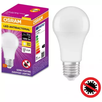 OSRAM LED ANTIBACTERIAL E27 10W/827 CLA75W warm 2700k