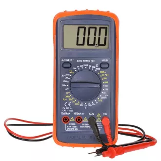 Leichtes Multimeter, max. AC 600V/10A, max. DC 600V/10A, Diodentest, Buzzer, hFE, Kapazität, Widerstand Leichtes Multimeter, max. AC 600V/10A, max. DC 600V/10A, Diodentest, Buzzer, hFE, Kapazität, Widerstand