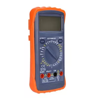 Leichtes Multimeter, max. AC 600V/10A, max. DC 600V/10A, Diodentest, Buzzer, hFE, Kapazität, Widerstand Leichtes Multimeter, max. AC 600V/10A, max. DC 600V/10A, Diodentest, Buzzer, hFE, Kapazität, Widerstand
