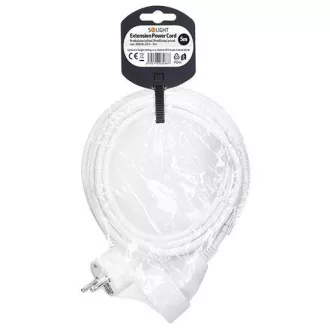 Solight Verlängerungskabel 5m, 1 Steckdose, 16A/3680W, PVC, weiß