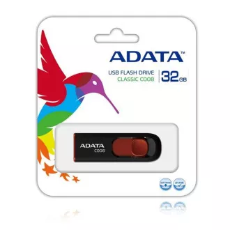 ADATA Flash Disk 32GB C008, USB 2.0 Classic, schwarz
