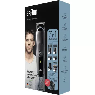 Braun Multigroomer 5 MGK5355 7in1 Bart- und Haartrimmer, 13x Längenverstellung, Gillette Braun Multigroomer 5 MGK5355 7in1 Bart- und Haartrimmer, 13x Längenverstellung, Gillette