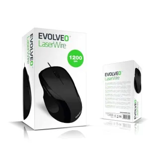 EVOLVEO Laserwire ML-507B, Lasermaus, USB