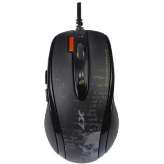 A4tech F5, V-Track Gaming-Maus, bis zu 3000DPI, 160kB Speicher, 7 Tasten, USB, schwarz