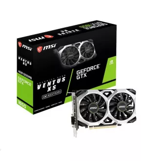 MSI VGA NVIDIA GeForce GTX 1650 VENTUS XS D6 4G OC, 4GB GDDR6, 1xDP, 1x HDMI, 1xDVI MSI VGA NVIDIA GeForce GTX 1650 VENTUS XS D6 4G OC, 4GB GDDR6, 1xDP, 1x HDMI, 1xDVI