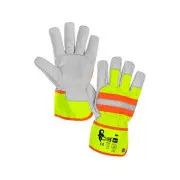 HIVI Handschuhe, kombiniert, gelb-orange, Gr. 10.5