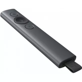 Logitech Presenters Spotlight Plus, kabellos, Bluetooth, dunkelgrau