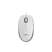 Logitech Maus M100 mit Kabel, weiß, EMEA