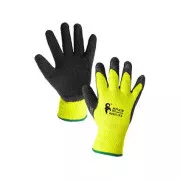CXS ROXY WINTER Handschuhe, Winter, Latex getaucht, schwarz-gelb, Größe 07