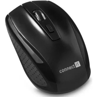 CONNECT IT Kabellose optische Maus (+ 2x AAA Batterien kostenlos), schwarz CONNECT IT Kabellose optische Maus (+ 2x AAA Batterien kostenlos), schwarz