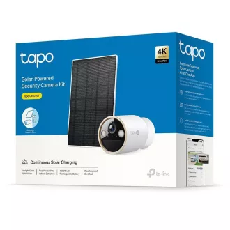 TP-Link Tapo C460 KIT Außenkamera, Solarpanel (8MP, 4K, 2160p, IR 15m, WiFi, micro SD Karte, IP66)