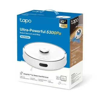 TP-Link Tapo RV30 Max Staubsaugerroboter mit Wischmopp (LiDAR IMU, 2, 4 GHz, BT, weiß)