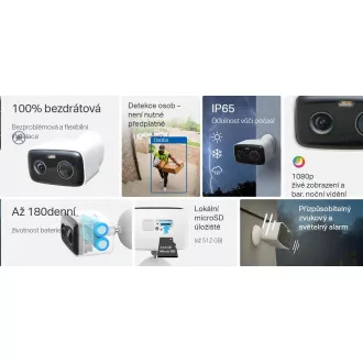 TP-Link Tapo C400 Außenkamera (2MP, FullHD, 1080p, IR 10m, WiFi, micro SD Karte, IP65)