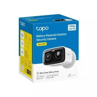 TP-Link Tapo C400 Außenkamera (2MP, FullHD, 1080p, IR 10m, WiFi, micro SD Karte, IP65)