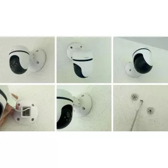 TP-LINK Halterung für Tapo C500/C510W/C520WS/C530WS Kamera zur Montage auf Schrauben in Styropor, weiß mit Kabelabdeckung (1Stk)