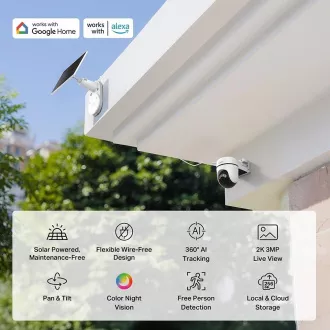 TP-Link Tapo C610 KIT Außenkamera, Solarpanel (3MP, 2K, 1296p, IR 10m, WiFi, micro SD Karte, IP65) TP-Link Tapo C610 KIT Außenkamera, Solarpanel (3MP, 2K, 1296p, IR 10m, WiFi, micro SD Karte, IP65)