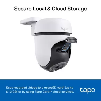 TP-Link Tapo C510W(2er-Pack) Outdoor-Außenkamera, (3MP, PTZ, 2K 1296p, WiFi, IR 30m, micro SD-Karte)