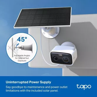 TP-Link Tapo C400 KIT Außenkamera, Solarpanel (2MP, 1080p, IR 10m, WiFi, micro SD Karte, IP65)