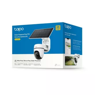 TP-Link Tapo C630 KIT Außenkamera, Solarpanel (5MP, 3K, 1620p, IR 16m, WiFi, micro SD Karte, IP65)
