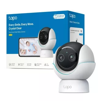 TP-Link Tapo C840 Babyphone mit zwei Objektiven (4MP, 2K 1440p, IR, WiFi, micro SD-Karte)