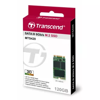 TRANSCEND Industrie-SSD MTS420 120GB, M.2 2242, SATA III 6Gb/s, TLC