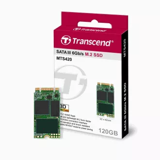 TRANSCEND Industrie-SSD MTS420 120GB, M.2 2242, SATA III 6Gb/s, TLC