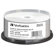 VERBATIM BD-R (25er-Pack) Blu-Ray / Spindel / 6x / 25GB / Bedruckbar / Keine ID