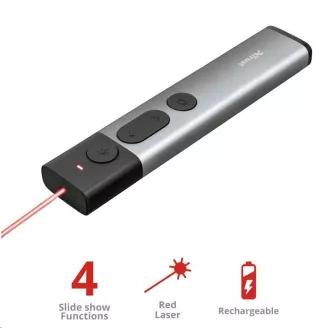 TRUST Presenter Kazun Wireless Presenter aus Aluminium TRUST Presenter Kazun Wireless Presenter aus Aluminium