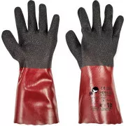 CHERRUG FH Handschuhe PV schwarz / rot 7