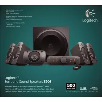 Logitech Speakers Z906 Heimkino 5.1 Surround Sound System Logitech Speakers Z906 Heimkino 5.1 Surround Sound System