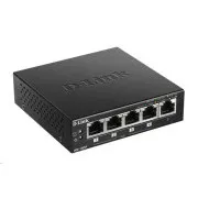 D-Link DGS-1005P 5-Port Gigabit Desktop PoE  Switch, 4 Ports sind PoE , PoE Budget 60W