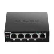 D-Link DES-1005P B1 5-Port 10/100 PoE Desktop Switch, 4x PoE , 60W für PoE