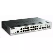 D-Link DGS-1510-20 20-Port Gigabit Stackable SmartPro Switch, 16x Gigabit RJ45, 2x 10G SFP  Anschluss, 2x SFP Anschluss