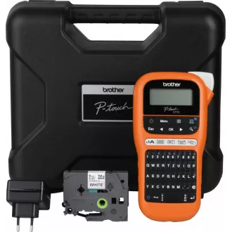 BROTHER Etikettendrucker PT-E110VP - 12mm, TZe-Bänder - Markierer - für Elektriker - mit Etui BROTHER Etikettendrucker PT-E110VP - 12mm, TZe-Bänder - Markierer - für Elektriker - mit Etui
