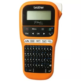 BROTHER Etikettendrucker PT-E110VP - 12mm, TZe-Bänder - Markierer - für Elektriker - mit Etui BROTHER Etikettendrucker PT-E110VP - 12mm, TZe-Bänder - Markierer - für Elektriker - mit Etui