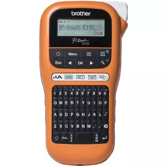 BROTHER Etikettendrucker PT-E110VP - 12mm, TZe-Bänder - Markierer - für Elektriker - mit Etui BROTHER Etikettendrucker PT-E110VP - 12mm, TZe-Bänder - Markierer - für Elektriker - mit Etui