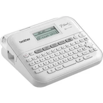 BROTHER Etikettendrucker PT-D410 - 18mm, TZe USB-Farbbänder, Desktop-Modell, AA-Batteriebetrieb 6 Stück