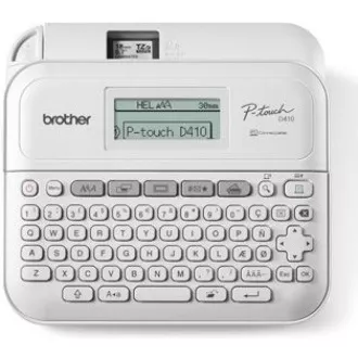 BROTHER Etikettendrucker PT-D410 - 18mm, TZe USB-Farbbänder, Desktop-Modell, AA-Batteriebetrieb 6 Stück