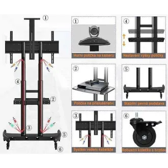 TV-Ständer in höchster Qualität und modernem Design, für TV 42" bis 70" - Halter TV-Ständer in höchster Qualität und modernem Design, für TV 42" bis 70" - Halter