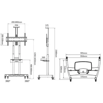 TV-Ständer in höchster Qualität und modernem Design, für TV 42" bis 70" - Halter TV-Ständer in höchster Qualität und modernem Design, für TV 42" bis 70" - Halter