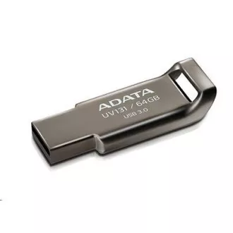 ADATA Flash Disk 64GB UV131, USB 3.1 DashDrive, Chromium Grey, grau