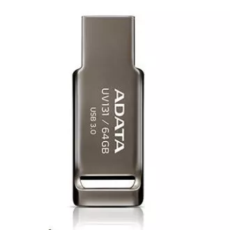 ADATA Flash Disk 64GB UV131, USB 3.1 DashDrive, Chromium Grey, grau