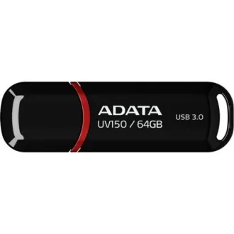 ADATA Flash Disk 64GB UV150, USB 3.1 Dash Drive (R: 90 / B: 20 MB/s) schwarz
