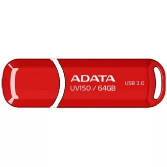 ADATA Flash Disk 64GB UV150, USB 3.1 Dash Drive (R: 90/B: 20 MB/s) rot ADATA Flash Disk 64GB UV150, USB 3.1 Dash Drive (R: 90/B: 20 MB/s) rot