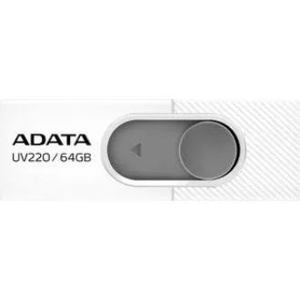 ADATA Flash Disk 32GB UV220, USB 2.0 Dash Drive, weiß / grau ADATA Flash Disk 32GB UV220, USB 2.0 Dash Drive, weiß / grau