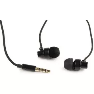 GEMBIRD Kopfhörer mit Mikrofon MHS-EP-001 für MP3, Metall, Schwarz