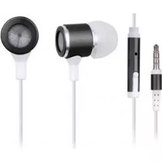 GEMBIRD Kopfhörer mit Mikrofon MHS-EP-001 für MP3, Metall, Schwarz